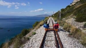 Athens: Railbiking Tour with Scenic Views